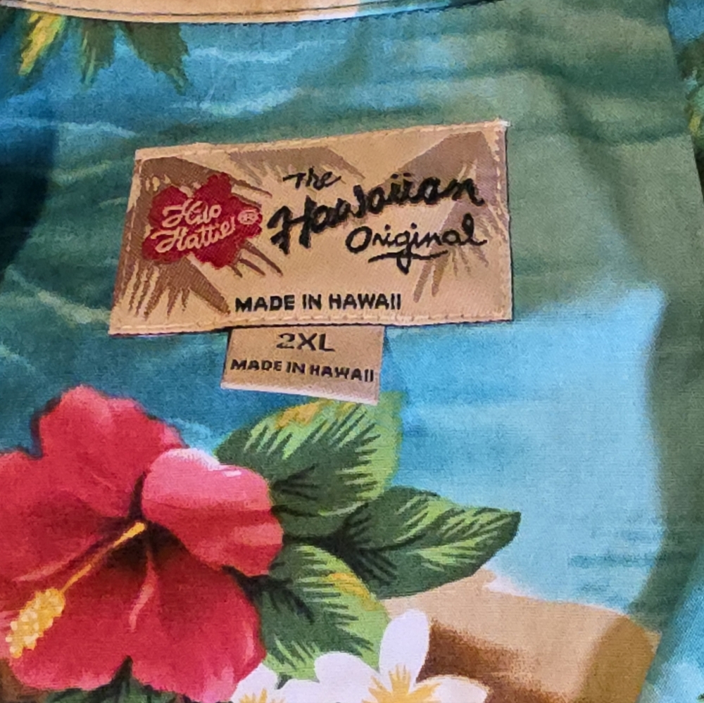 NWT Hilo Hattie "The Hawaiian Original" Hawaiian S/S Shirt Sz 2XL - Picture 5 of 6